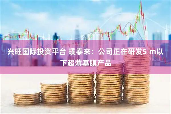 兴旺国际投资平台 璞泰来：公司正在研发5 m以下超薄基膜产品