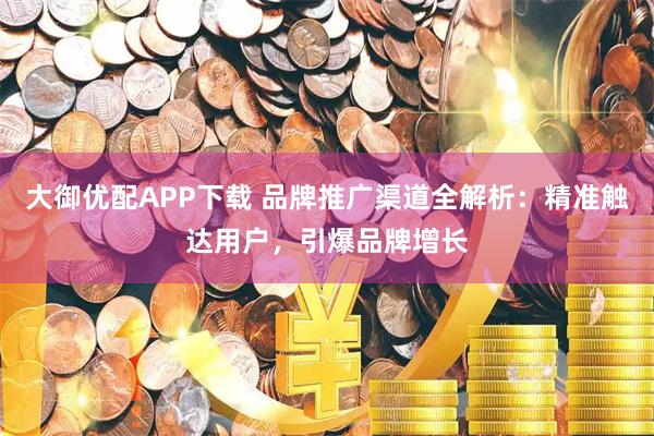 大御优配APP下载 品牌推广渠道全解析：精准触达用户，引爆品牌增长